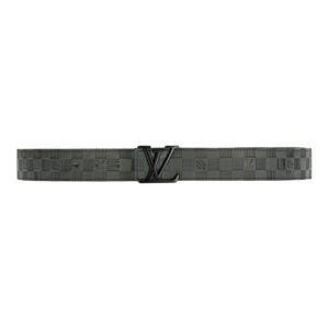 Amazing Black Damier %100 Leather Belt